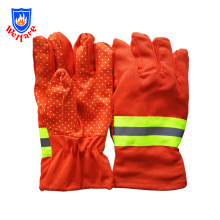 ORANGE COLOR fire fighting proof fire resistant gloves